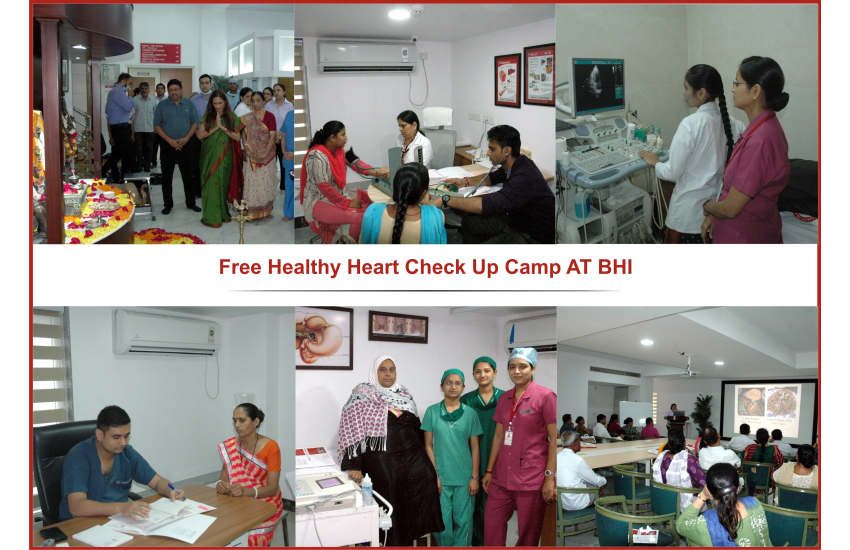 Bankers Group of Hospitals is organizing a free Healthy Heart check up camp on 25th August, 2016 from 9 am to 1 PM.